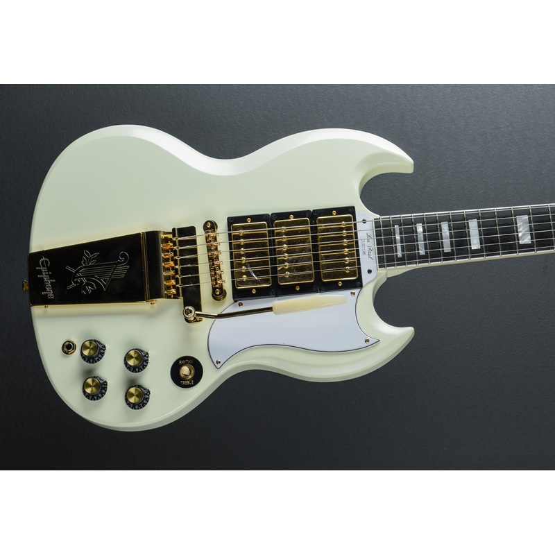 1963 Les Paul SG Custom w/Maestro Vibrola – Classic White