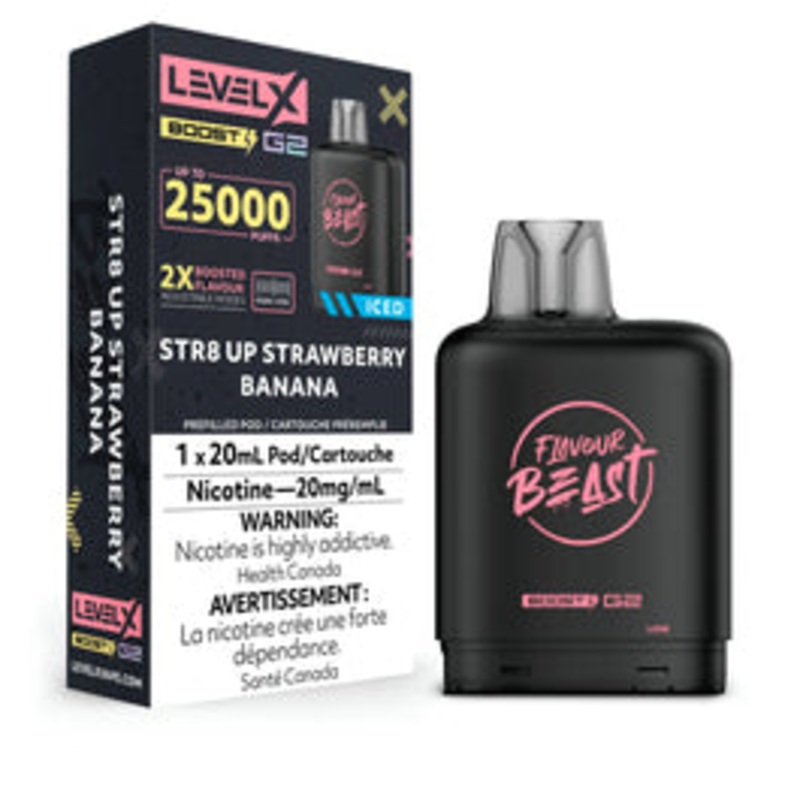 G2 Level X Flavour Beast Boost G2 – STR8 Up Strawberry Banana Iced (AB)