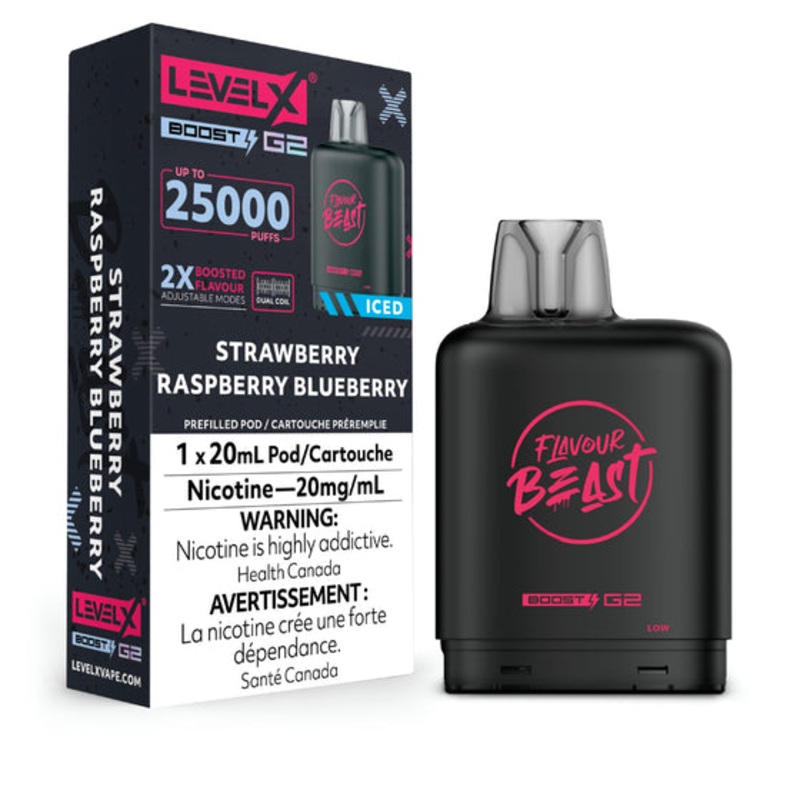 G2 Level X Flavour Beast Boost G2 – Strawberry Raspberry Blueberry