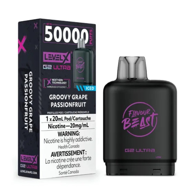 Level X Flavour Beast G2 Ultra – Groovy Grape Passionfruit (AB)