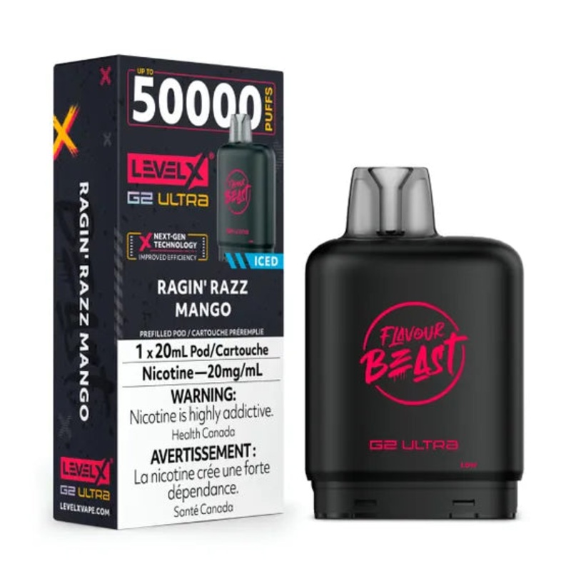 Level X Flavour Beast G2 Ultra – Ragin Razz Mango (AB)