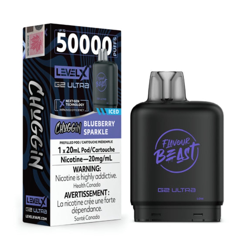 Level X Flavour Beast G2 Ultra – Chuggin Blueberry Sparkle (AB)
