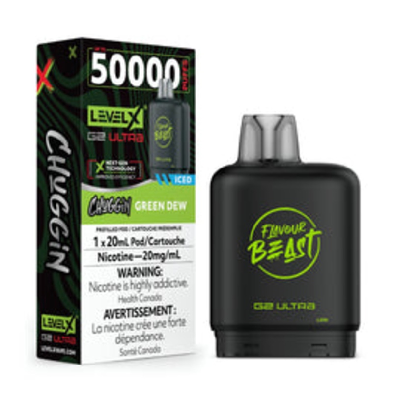Level X Flavour Beast G2 Ultra – Chuggin Green Dew  (AB)