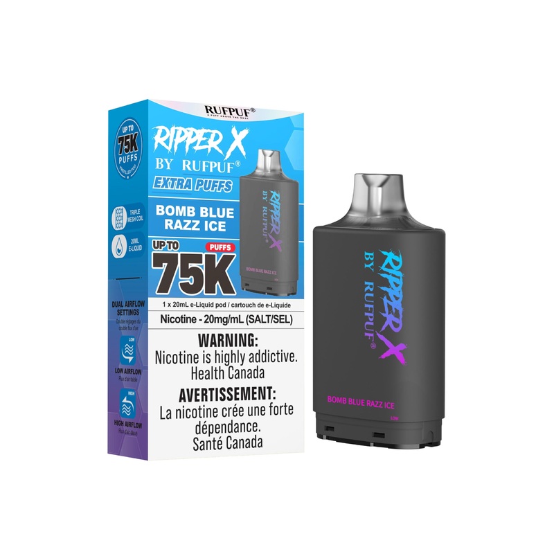 Ripper X 75K – Bomb Blue Razz Ice (AB)
