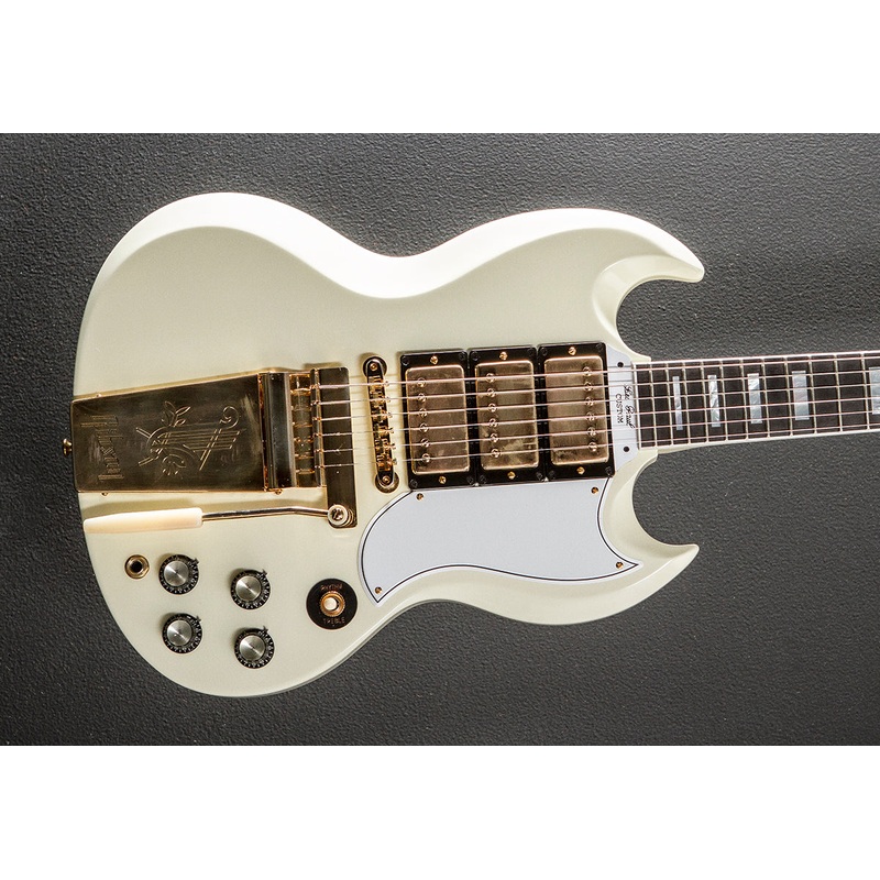 1963 Les Paul SG Custom Reissue w/Maestro Vibrola – Classic White