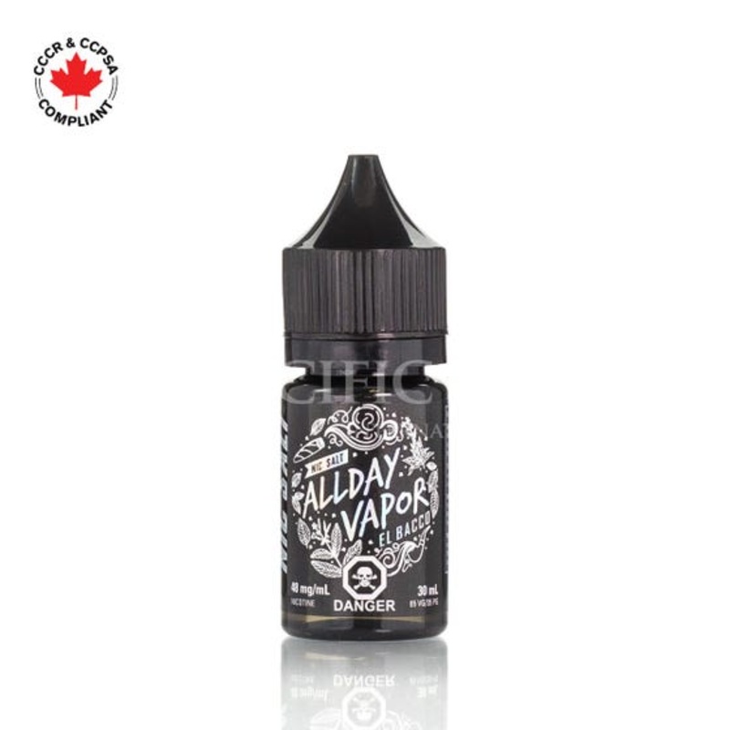 Allday Vapor – El Bacco Salt|30 mL|10 mg/mL|20 mg/mL