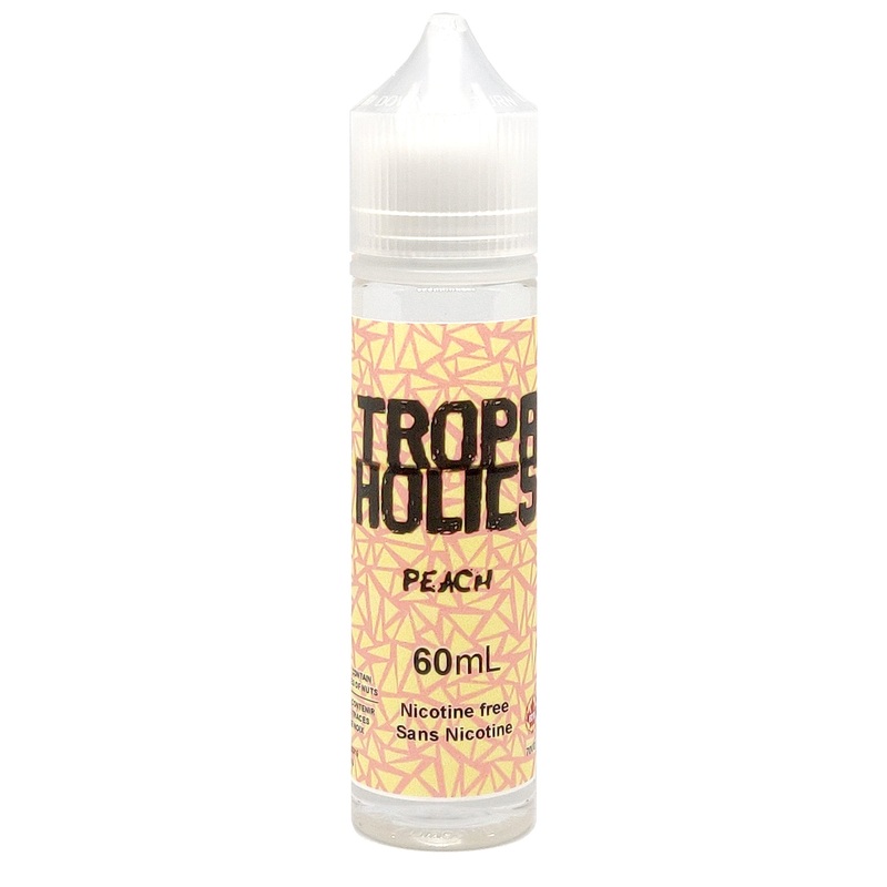 Tropaholics – Peach|60 mL|0 mg/mL|3 mg/mL|6 mg/mL