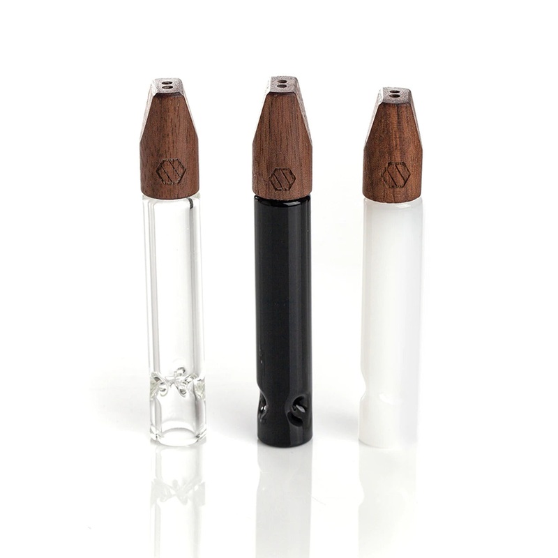 Elevate – Mini Hitter Pipe|Black|Clear|White