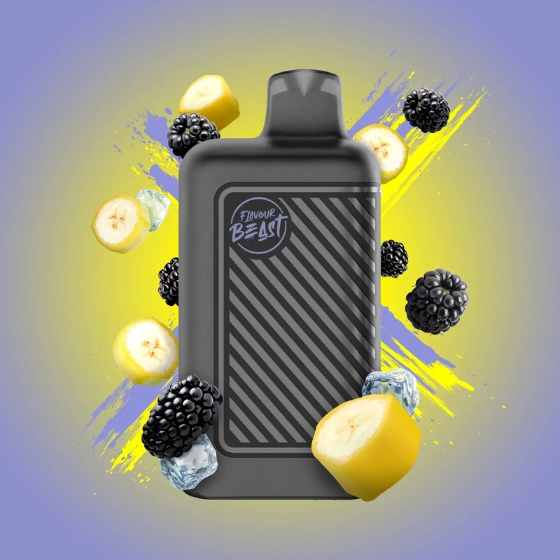Blazin’ Banana Blackberry Iced Flavour Beast 8000