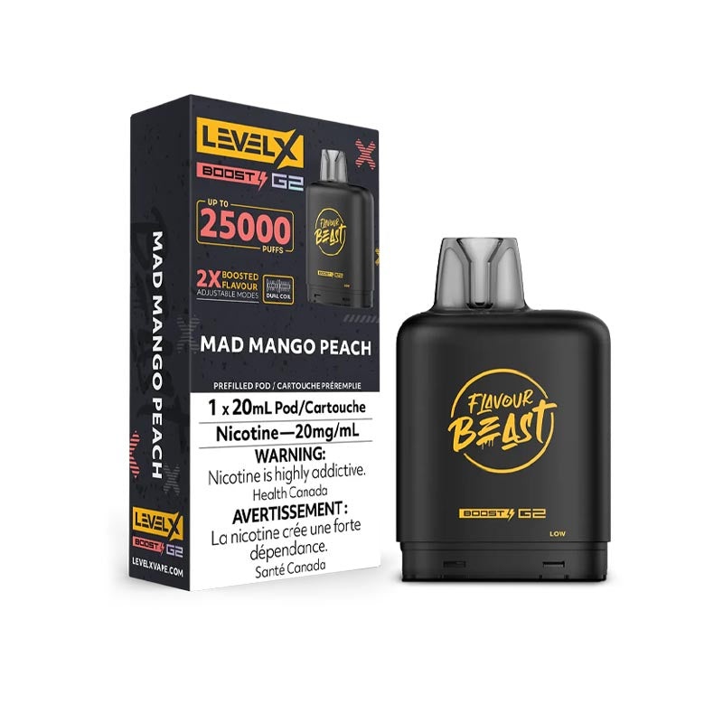 Mad Mango Peach – Level X Boost G2 Pods