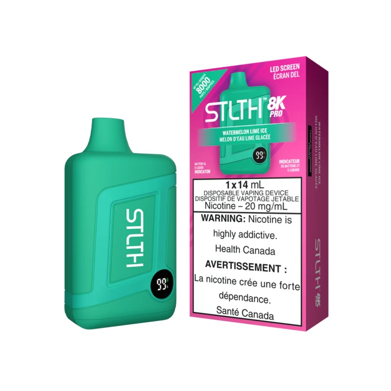 Watermelon Lime Ice STLTH 8K PRO Disposable Vape