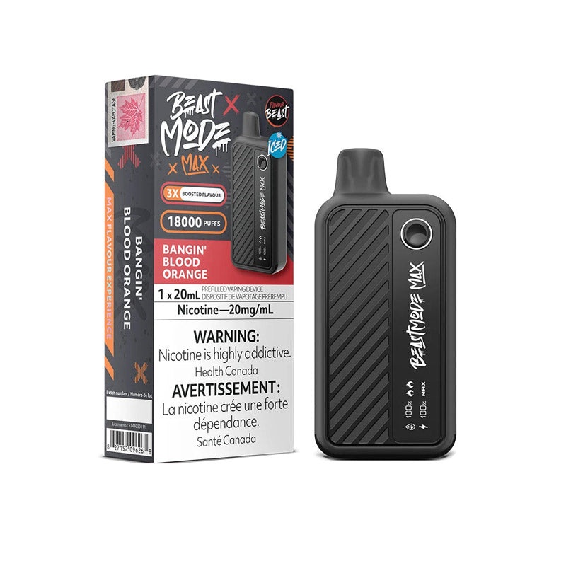 Bangin’s Blood Orange Flavour Beast Mode Max 18K Disposable Vape