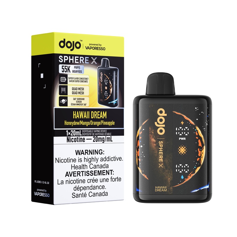 Hawaii Dream Dojo Sphere X 55K Disposable Vape