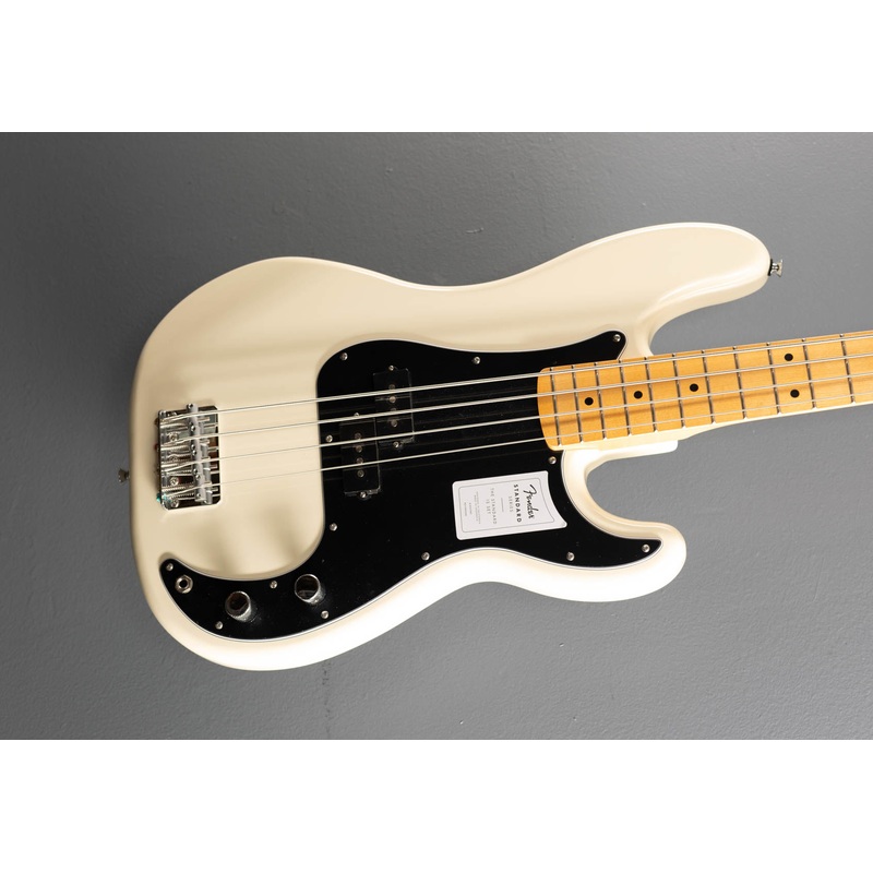 Standard Precision Bass – Olympic White w/Maple