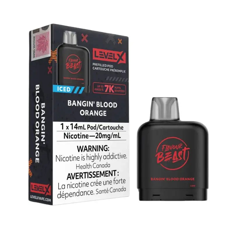 Bangin Blood Orange Flavour Beast Level X 7K Disposable Vape