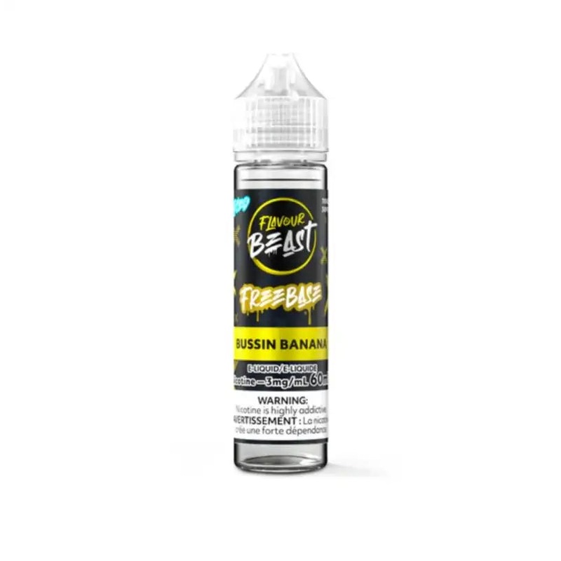Bussin Banana Iced-Flavour Beast E-Liquid Freebase 60ML