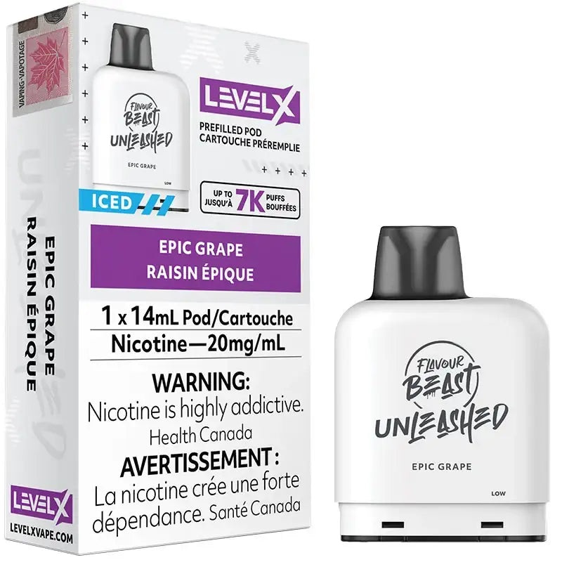 Epic Grape Flavour Beast Level X 7K Disposable Vape