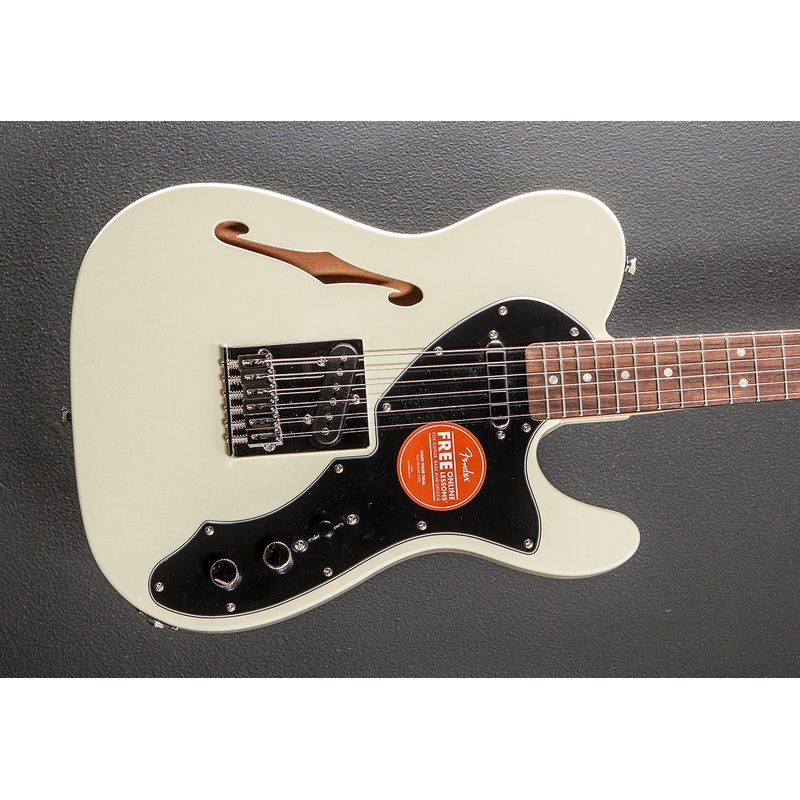 Affinity Series Telecaster Thinline – Olympic White w/Indian Laurel