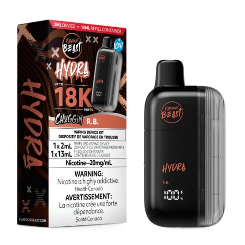 Chuggin’ R. B. Iced Flavour Beast Hydra 18K Disposable Vape