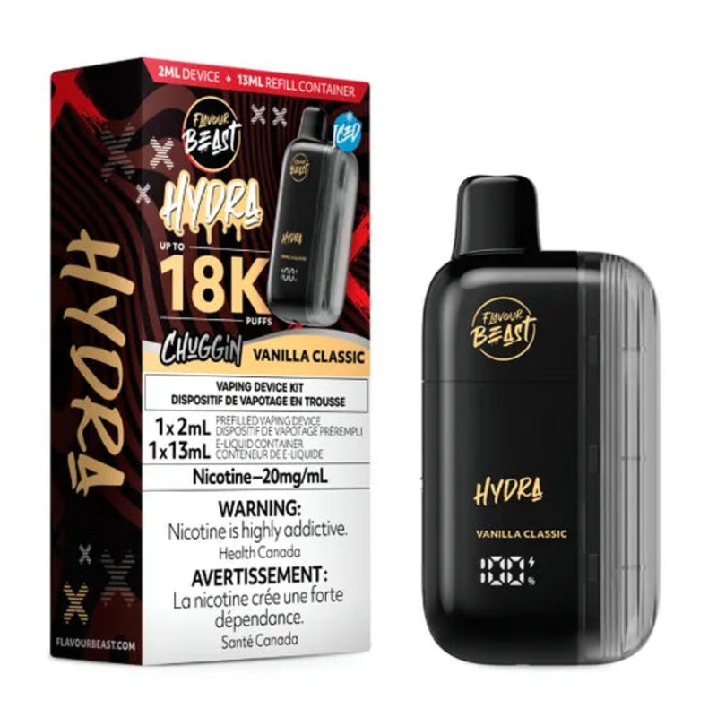 Chuggin’ Vanilla Classic Iced Flavour Beast Hydra 18K Disposable Vape