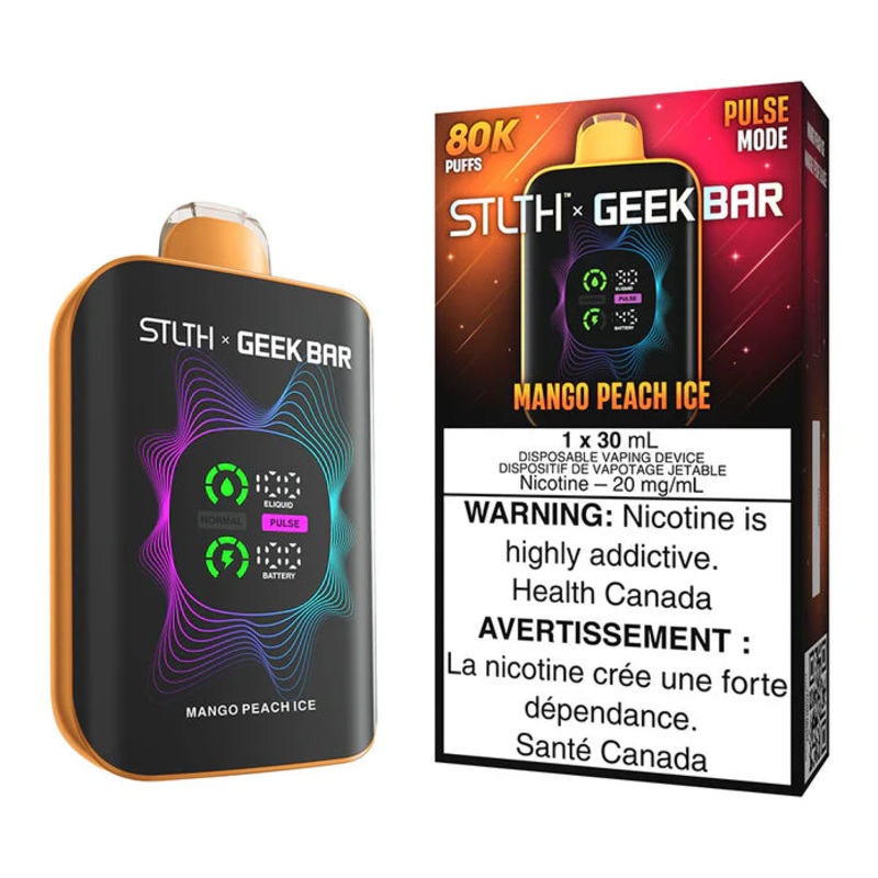 Mango Peach Ice STLTH X Geek Bar Disposable Vape 80K