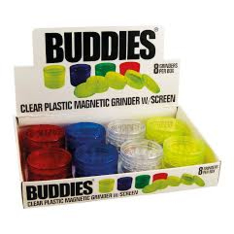 Buddies Plastic Grinder|Red|White|BLUE