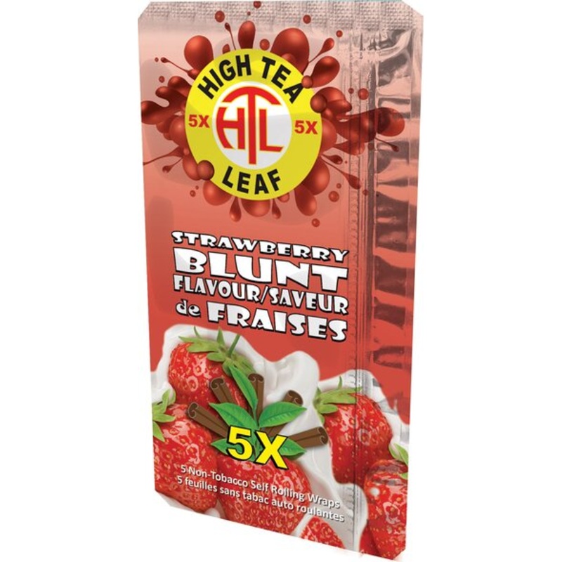 High Tea Leaf Blunt Wraps 5x|Blueberry|Mango|Vanilla|Strawberry|Double Apple|Clove|Natural|Grape|Watermelon|Chocolate