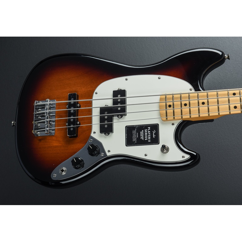 Player II Mustang Bass PJ – 3 Color Sunburst w/Maple