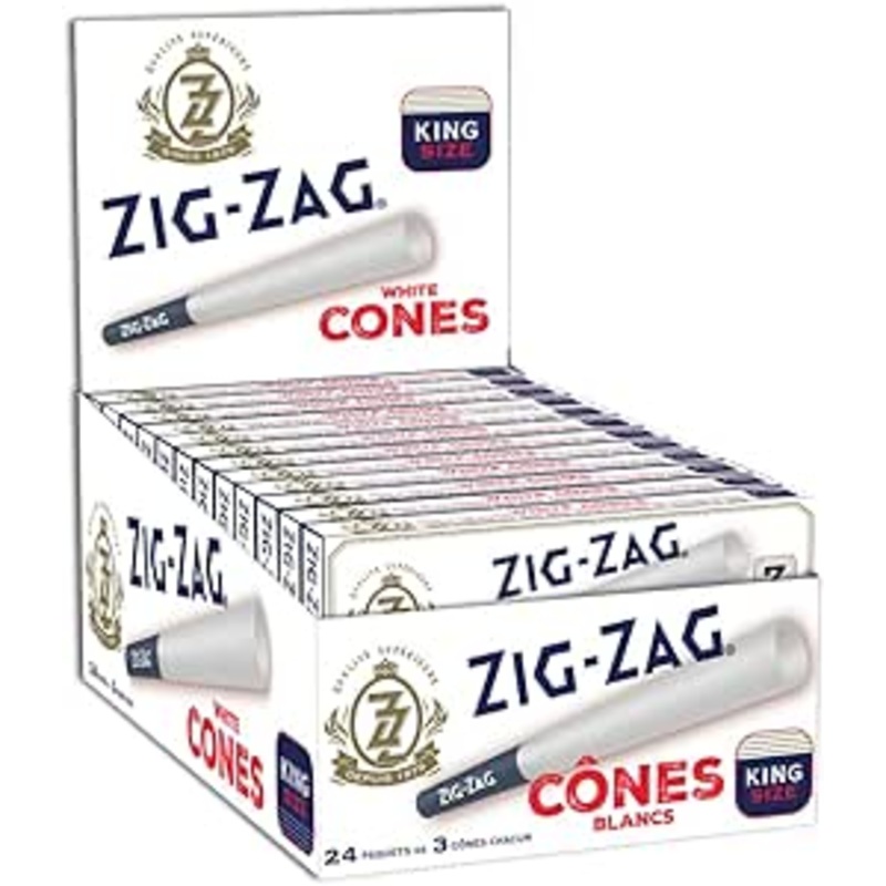 Zig Zag King Size Slim cones
