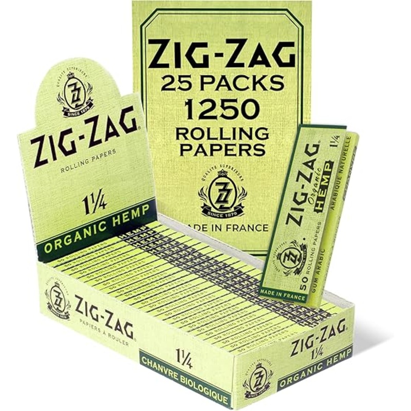 Zig Zag Rolling Papers 1 1/4 – Organic Hemp