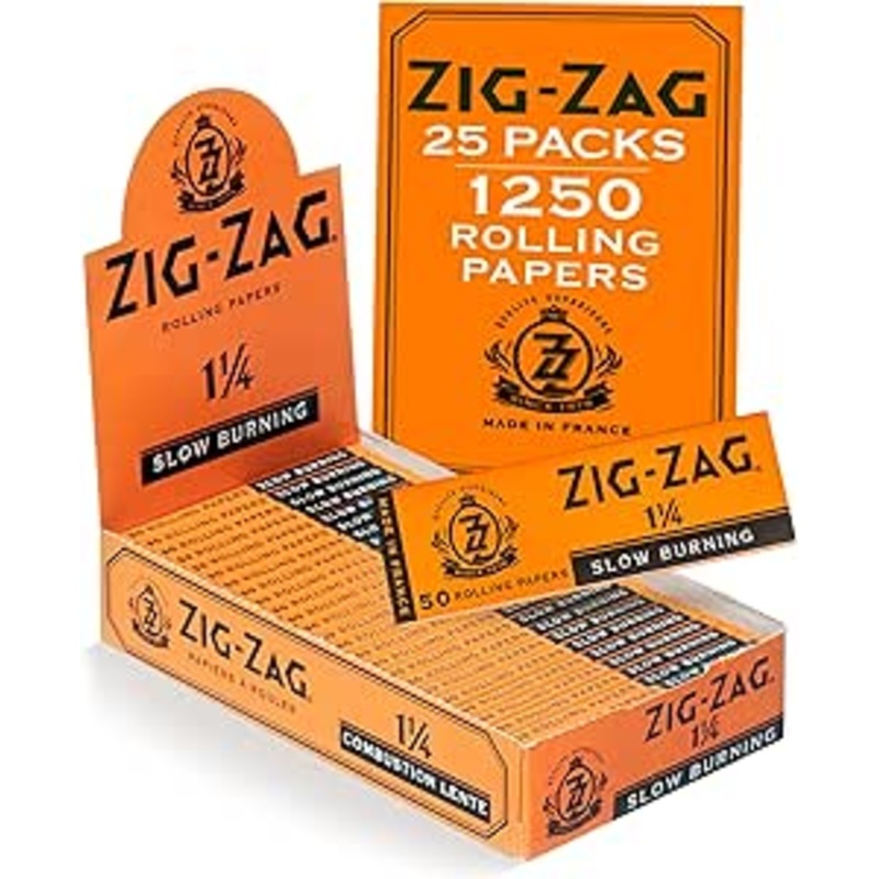 Zig Zag Rolling Papers 1 1/4 – Slow Burning (Orange)