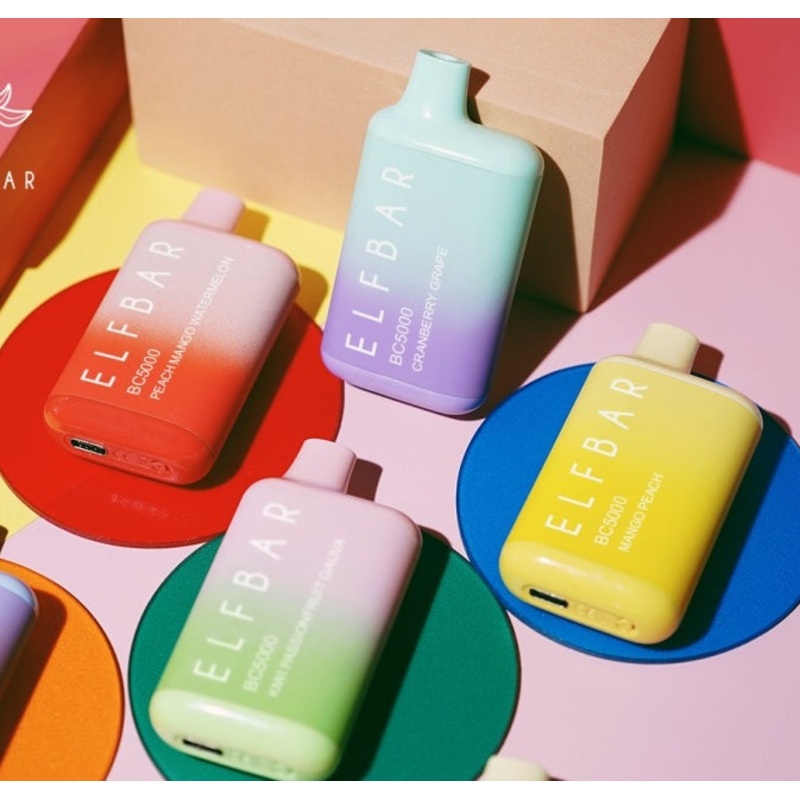 Elf bar Disposable Vape|Cranberry Grape|Fluff|Prism Rock|Crystal Sting|Kiwi Passion Fruit Guava|Strawberry Kiwi|Mango Peach|Tripple Berry Ice|Grape Rush|Guava Ice|Tropical Prism Blast|Blue Razz Ice|Lemon Mint|Peach Mango Watermelon|Peach Ice|Peach Berry|P