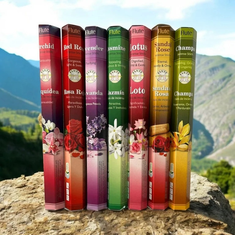 Flute Incense Sticks|Dragon’s Blood|Jasmine|Lavender|Night Queen|Patchouli|Red Rose|Sandalwood|Vanilla|White Rose|Frankincense