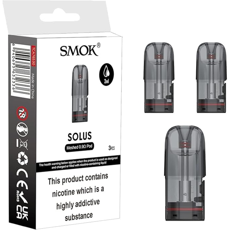 Smok Solus 2 Pod – Meshed 0.9 Ohm