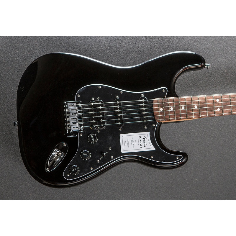 Standard Stratocaster HSS – Black w/Indian Laurel