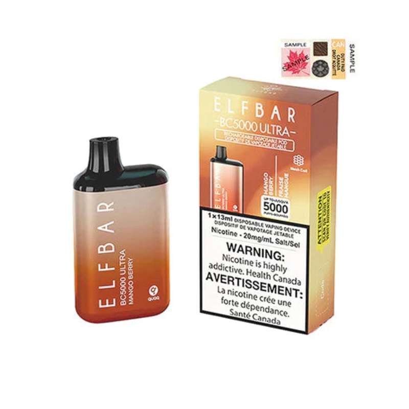 ELF BAR BC5000 ULTRA Disposable Vape – Mango Berry
