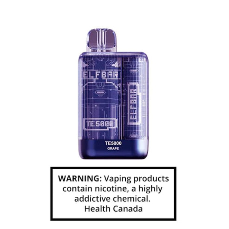 Elf Bar TE5000 –  Grape – Disposable Vape