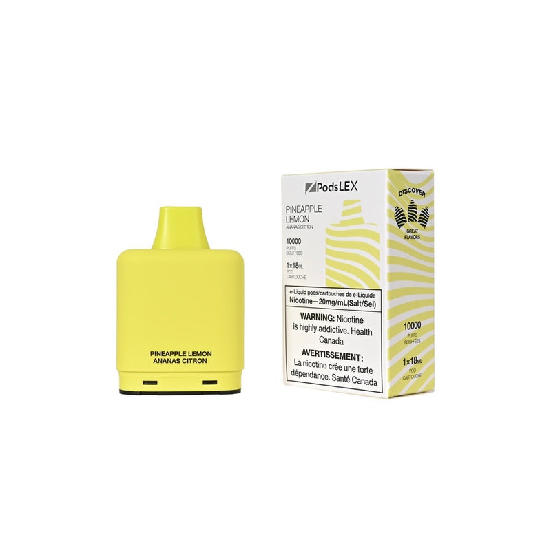 ZPOD LEX Pod System – 10K Puff Vape Pods – Pineapple Lemon