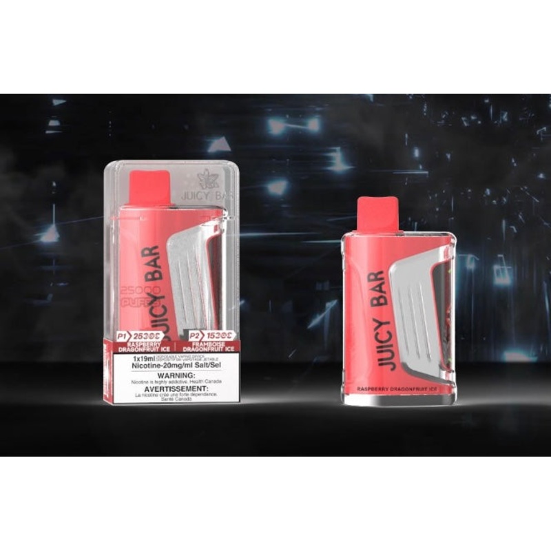 Juicy Bar JB25000 Pro Max Disposable Vape – Raspberry Dragonfruit Ice – 25K Puffs