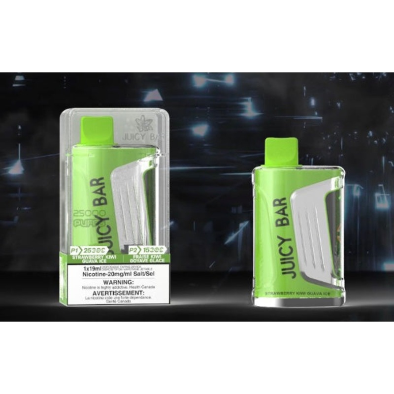 Juicy Bar JB25000 Pro Max Disposable Vape – Strawberry Kiwi Guava Ice – 25K Puffs