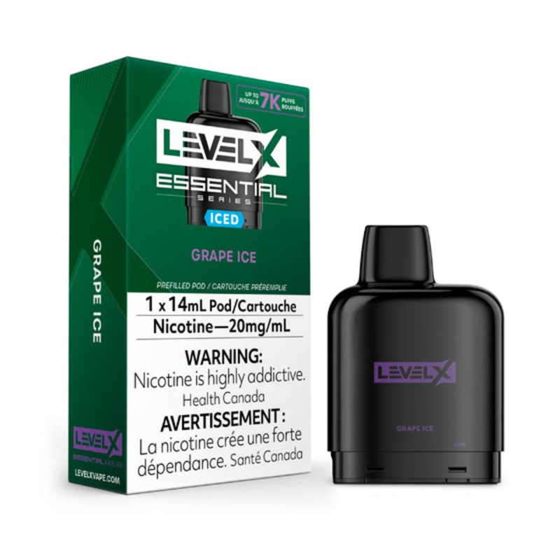 Level X Essential Series – Grape Ice –  Flavour Beast Pods