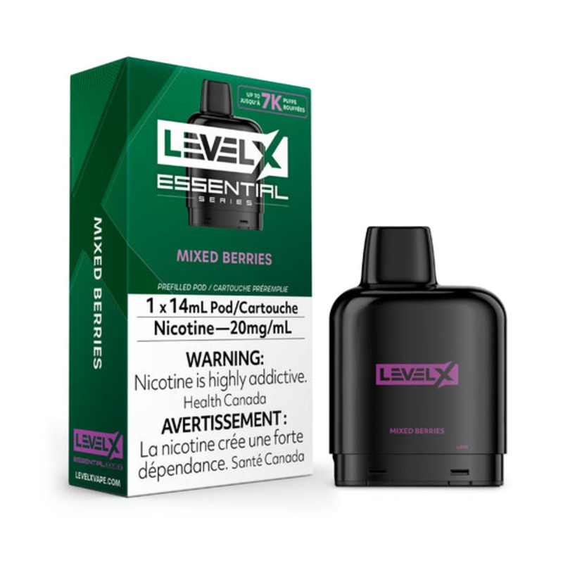 Level X Essential Series – Mixed Berries-  Flavour Beast Pods