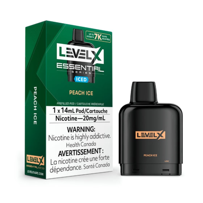 Level X Essential Series – Peach Ice –  Flavour Beast Pods