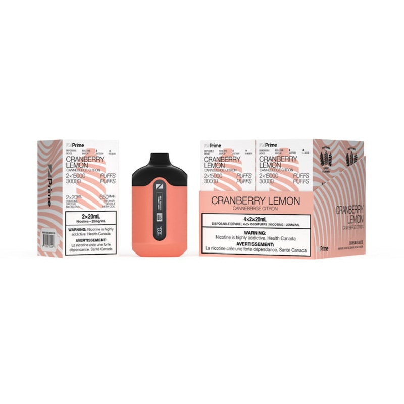 ZPrime Disposable Vape – Zpods – 30K Puff Combo – Cranberry Lemon