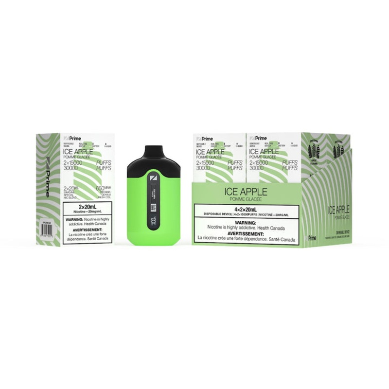 ZPrime Disposable Vape – Zpods – 30K Puff Combo – Ice Apple
