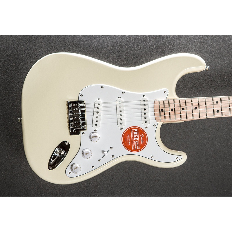 Affinity Series Stratocaster – Olympic White w/Maple