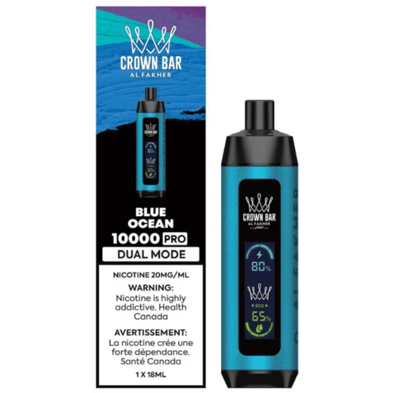 Crown Bar – Al Fakher – Disposable Vape 10K – Berry Blue