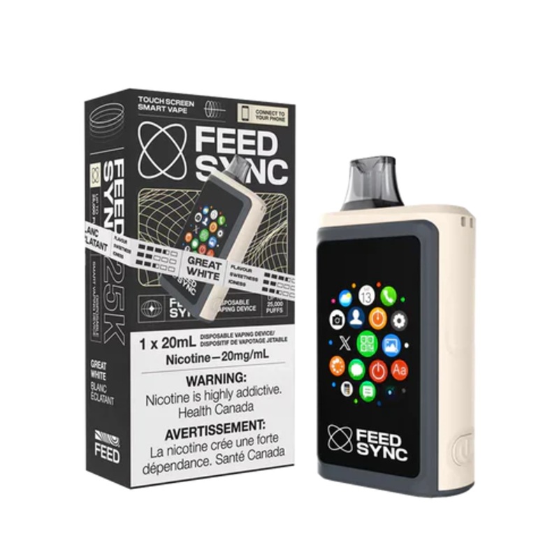 Feed Sync Disposable Vape – 25K – Great White