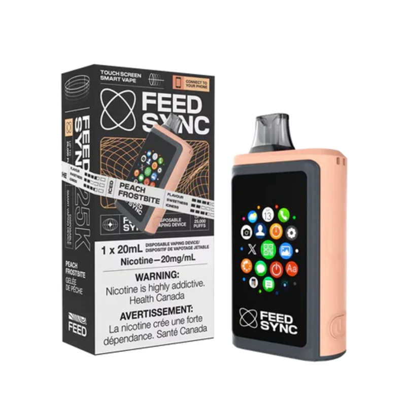 Feed Sync Disposable Vape – 25K – Peach Frostbite