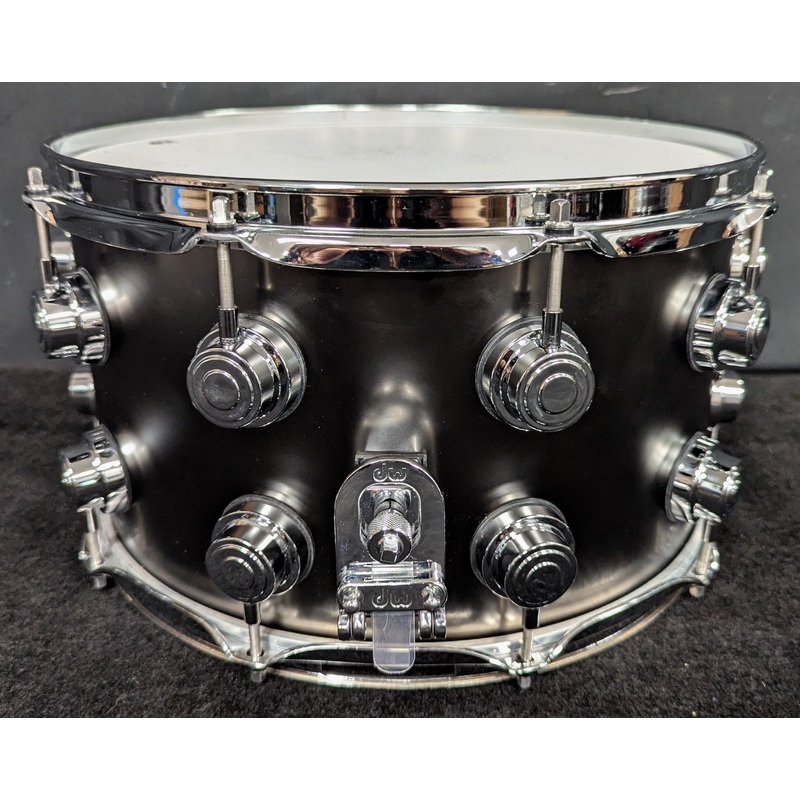 Collectors Series Black Satin over Brass Snare
